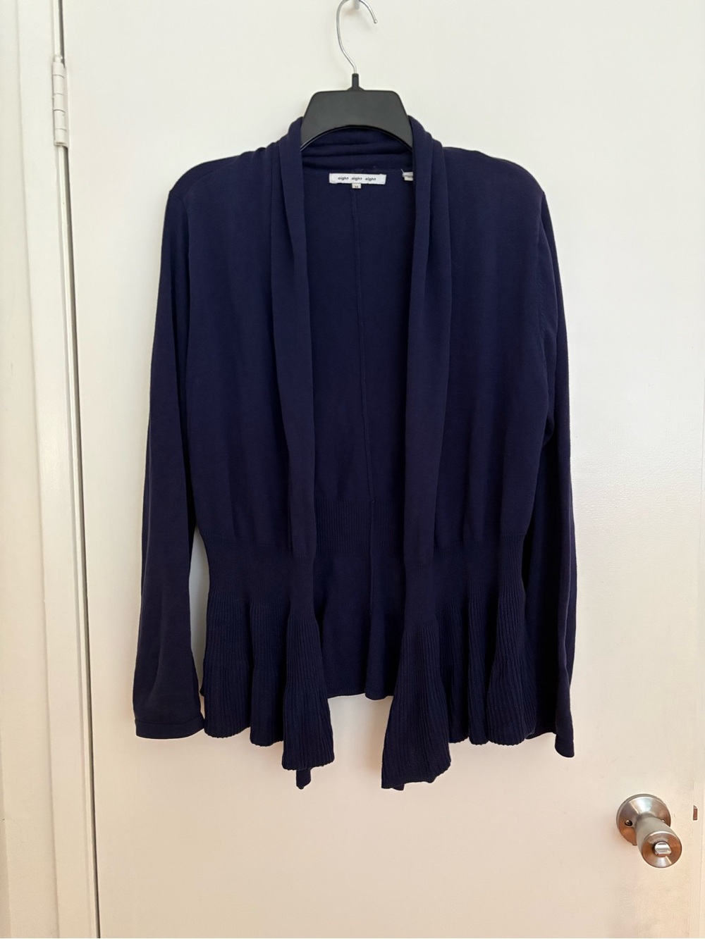 EIGHT EIGHT EIGHT Open-Front Navy Women’s Cardigan Sweater
